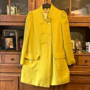 Forever 21 Yellow Pea Coat